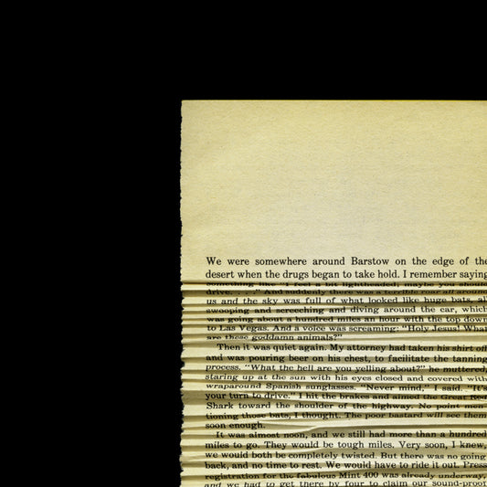 The Drugs begin to Take Hold, Fear and Loathing in Las Vegas, Hunter S. Thompson, 1971