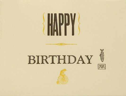 Happy Birthday - Birthday Cards (set of 4)