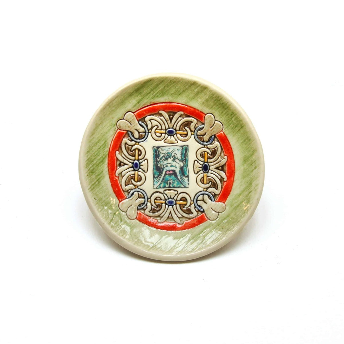 Green Man Hanging Plate