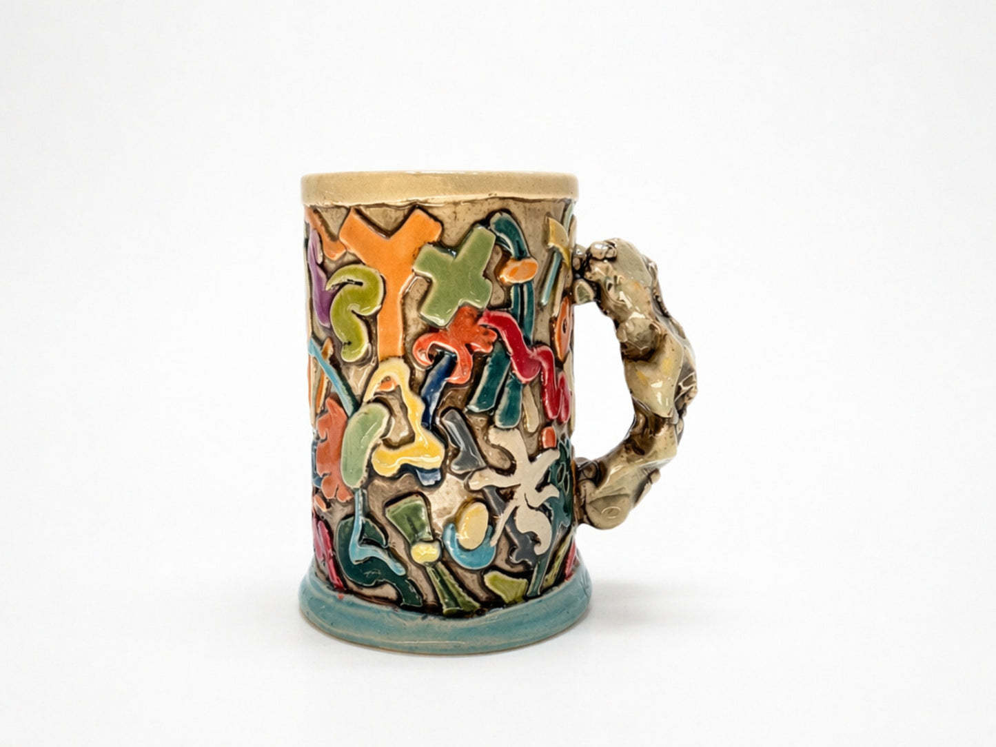 Multicolor Shapes Cup