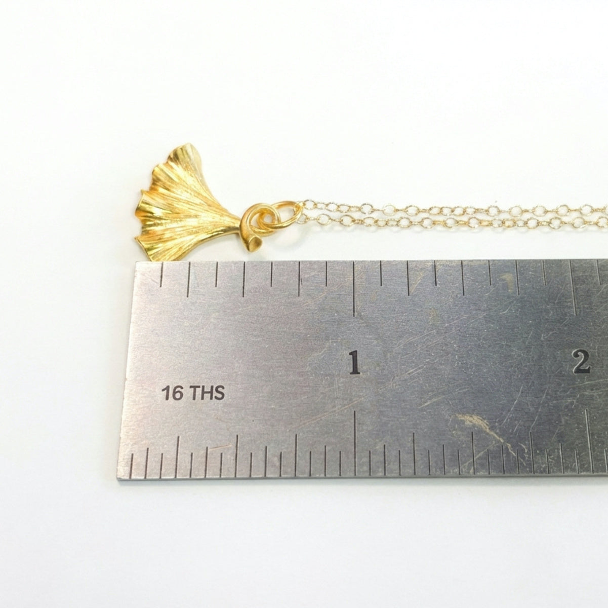 Golden Ginkgo Necklace