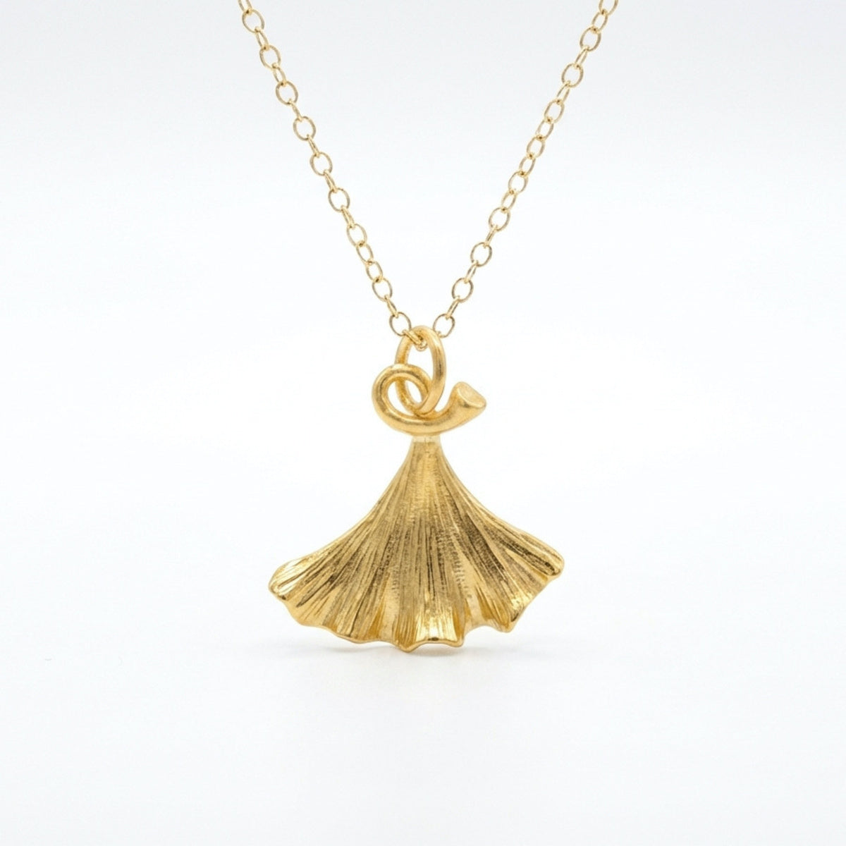 Golden Ginkgo Necklace
