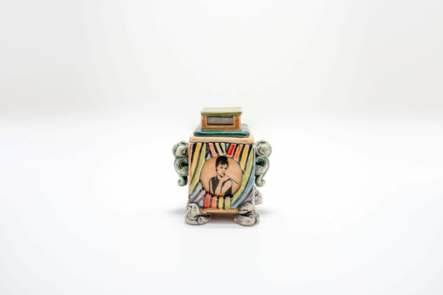 Audrey Hepburn Lidded Jar