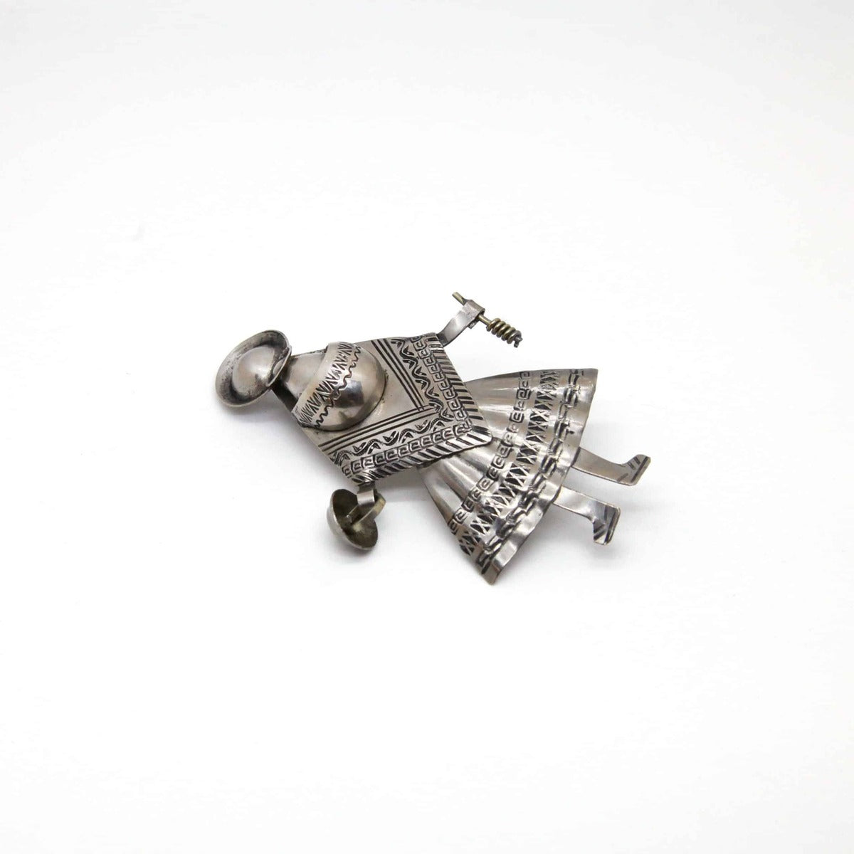 Vintage Silver Mexican Brooch