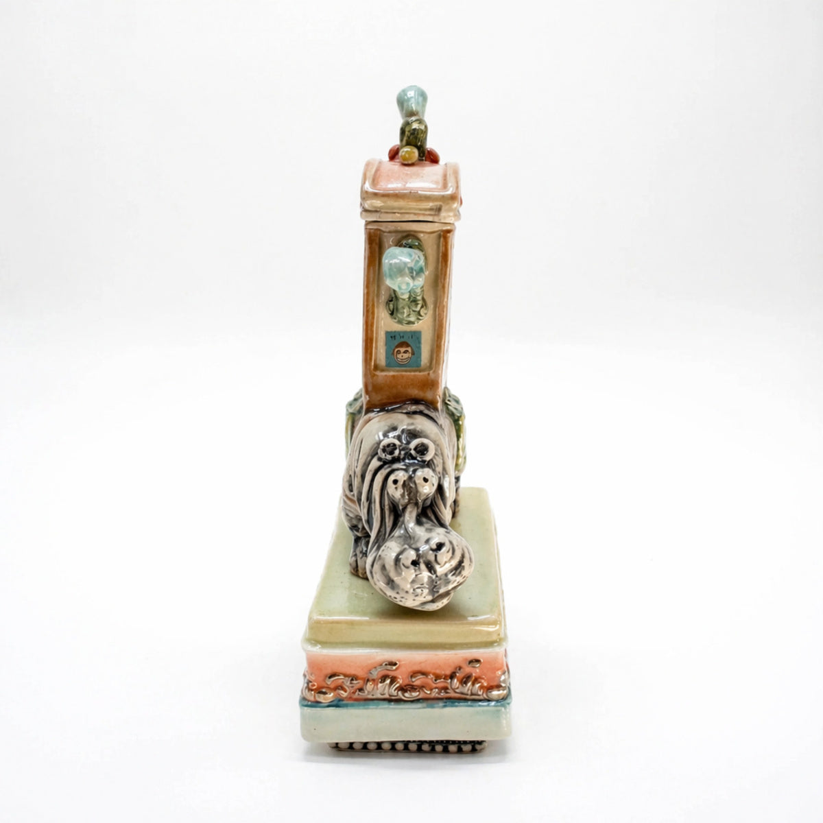 Hippo with Lidded Box & Plinth