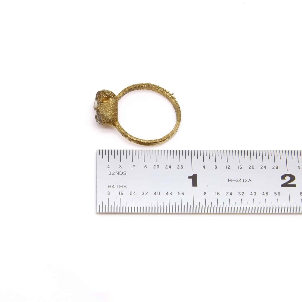 Herkimer Diamond Gold Plated Ring