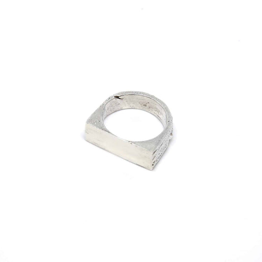 Signet Rectangle Silver Ring