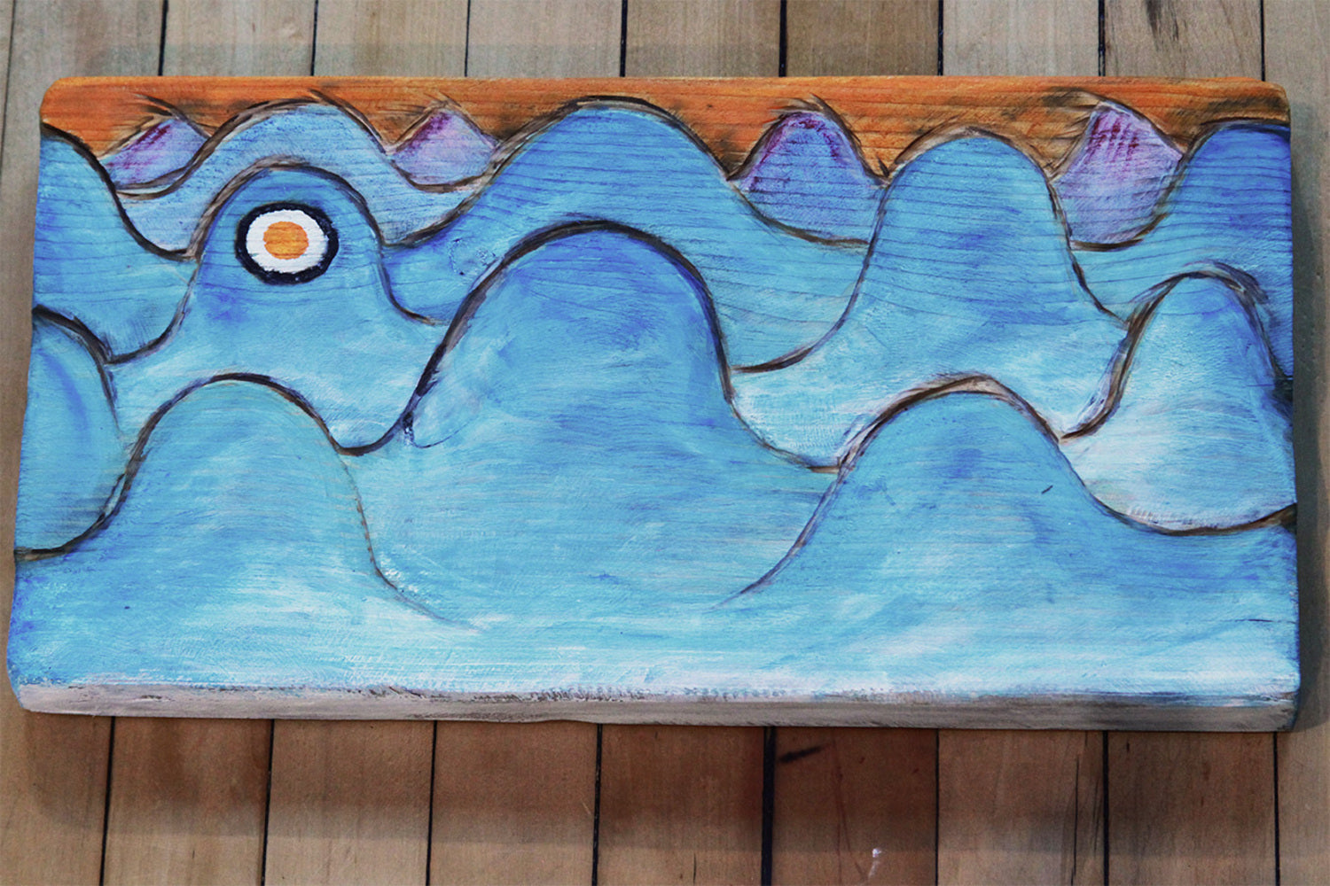 Life Preserver on Bumpy Water