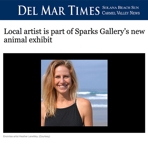 Local artist is part of Sparks Gallery’s new animal exhibit