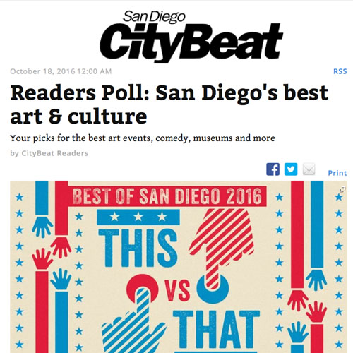 Readers Poll: San Diego’s Best Art and Culture