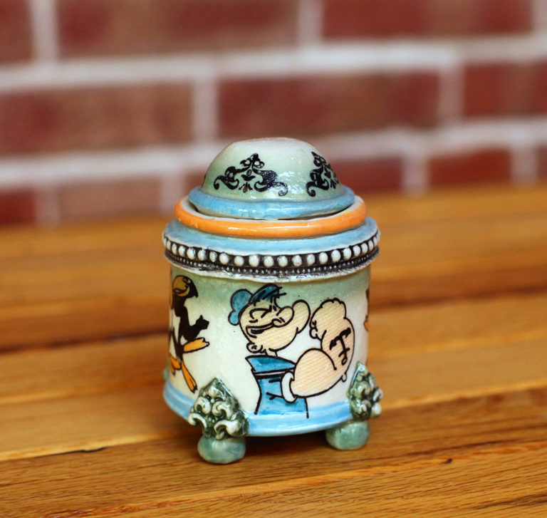 Ron Carlson - Lidded Container Popeye