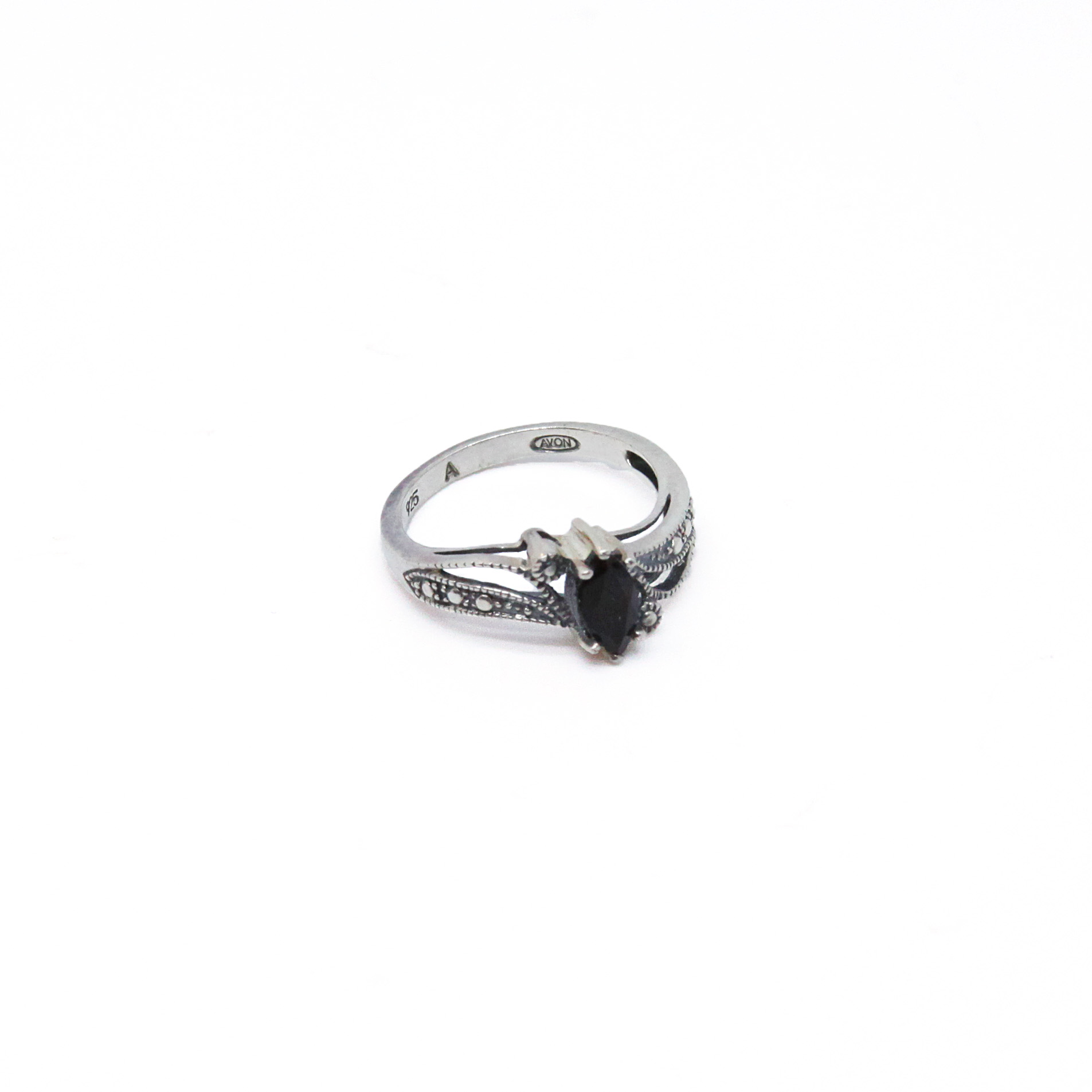 Vintage Avon Stamped 925 Silver/18K Rose Leaf Ring | Silver, Rings, Silver  rose ring
