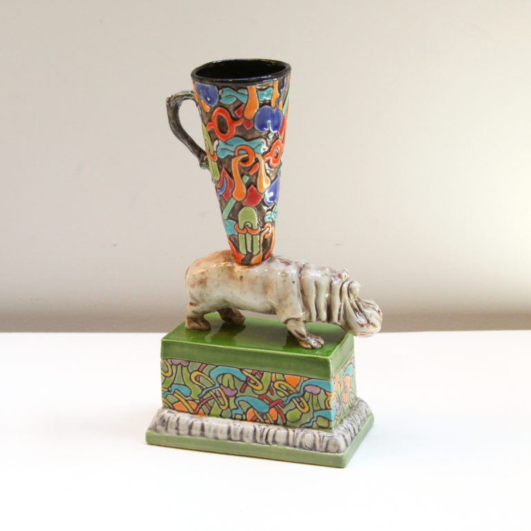Ron Carlson - Big Hippo Cup with Base (Other Side)