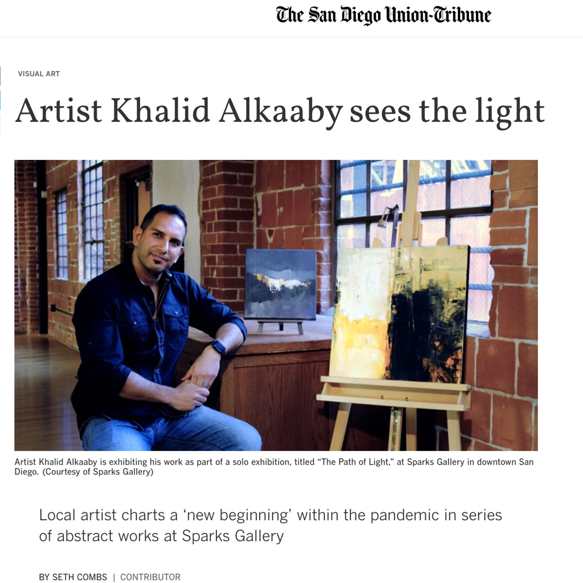 Artist Khalid Alkaaby Sees the Light