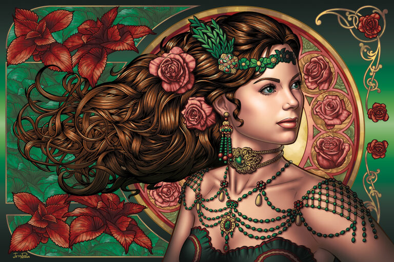 Jess Perna - Rose Art Nouveau Woman