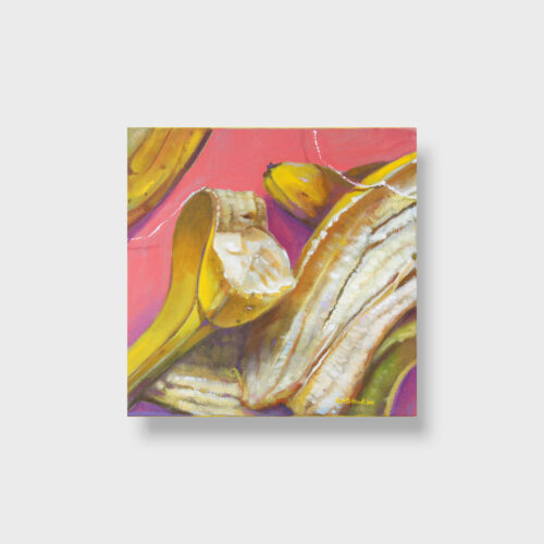 Banana Peels white painting by Wilbur Hawk