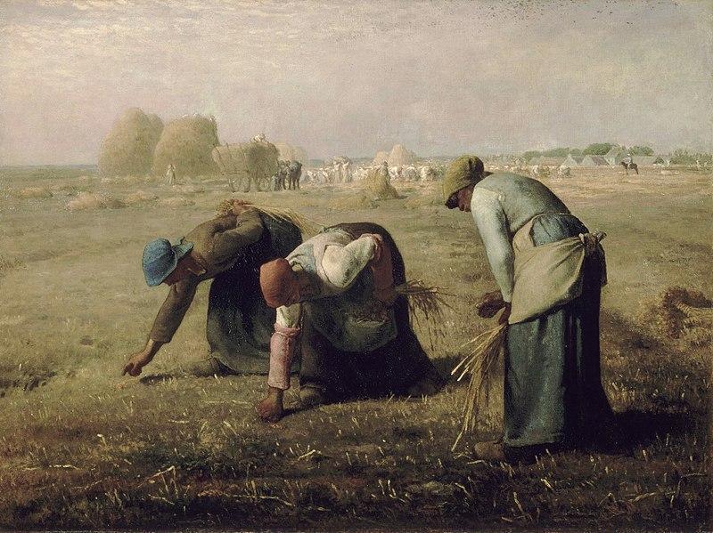 Realism art Jean-François Millet, “The Gleaners” (1857)