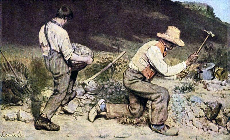 Realism Art: The Stone Breakers by Gustave Courbet