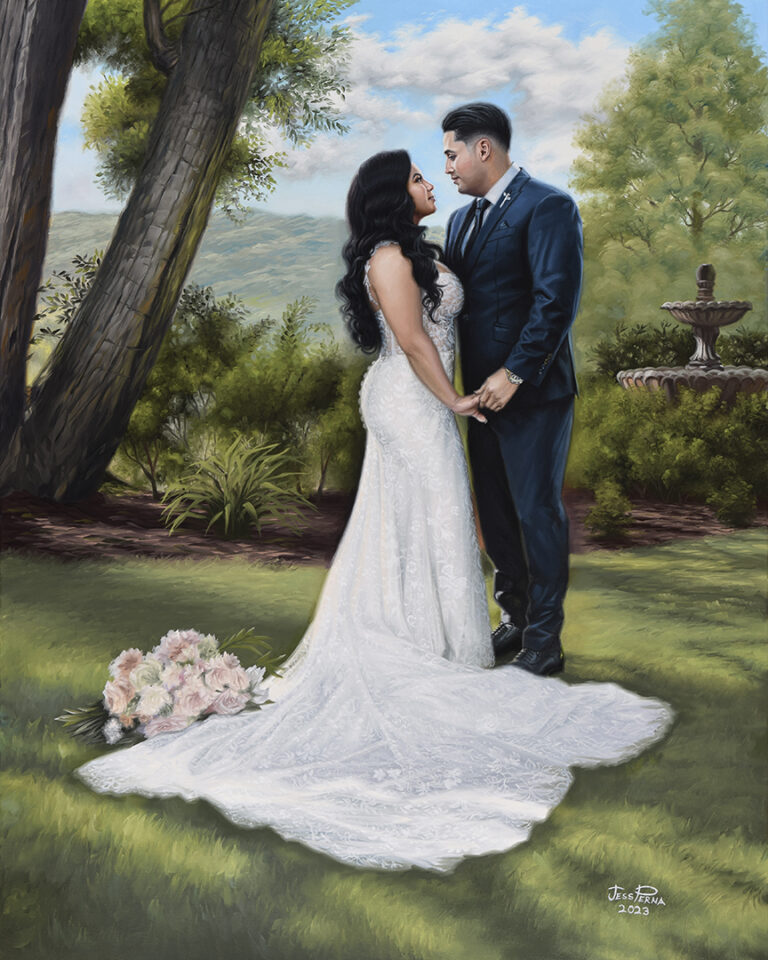 Jess Perna Custom Wedding Painting